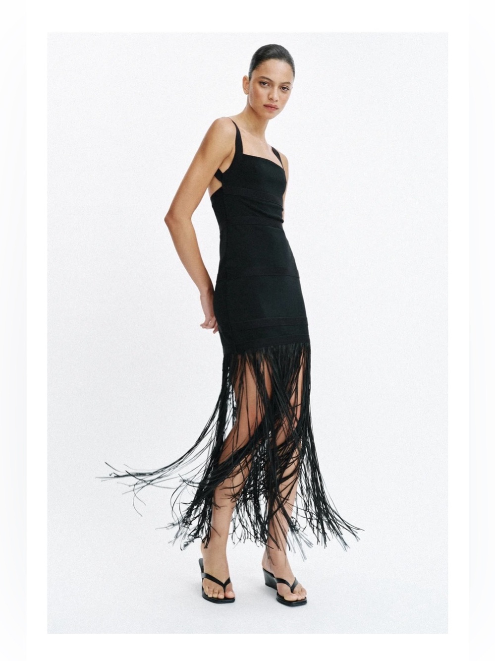 ZW Long Fringe Dress